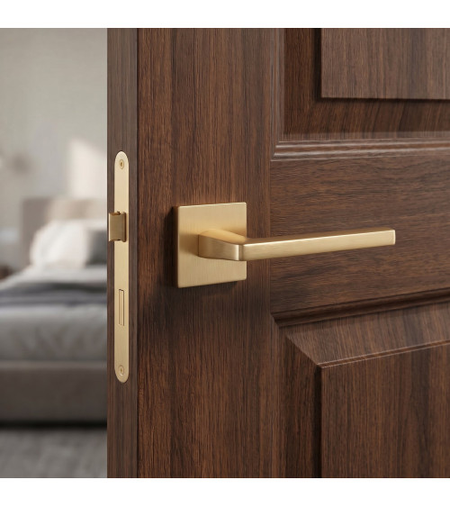 Maniglia per porta oro opaco PYROLA ferramenta design
