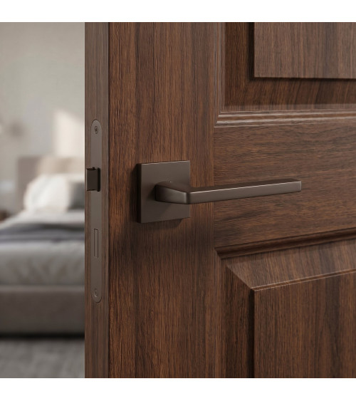 Maniglia per porta marrone PYROLA ferramenta design