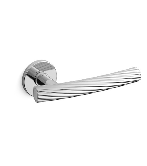 Maniglia per porta cromo lucido Mandelli Fusilla maniglia design