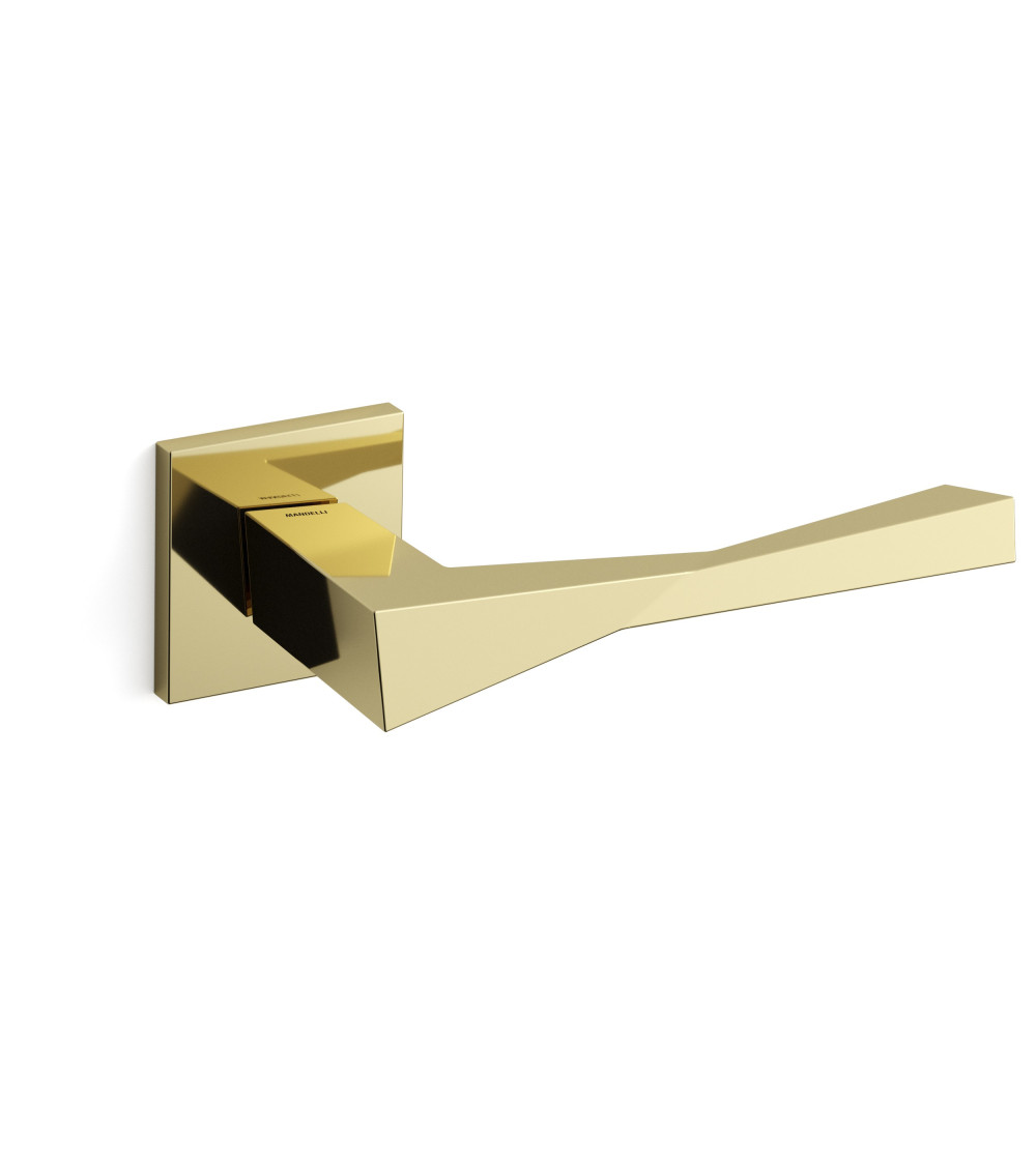 Maniglia per porta Mandelli Twee design in oro lucido