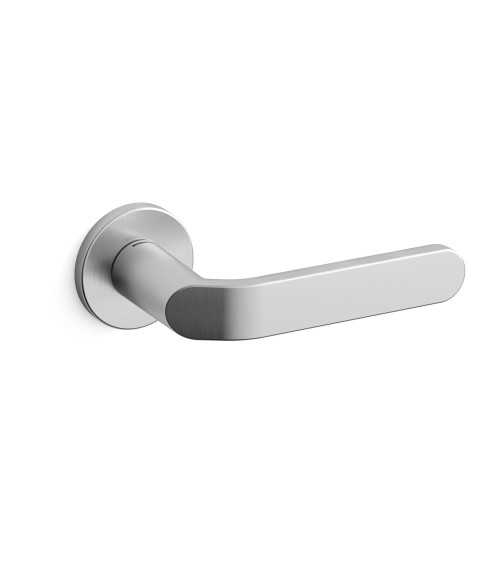 Maniglia per porta cromo satinato Mandelli Callas maniglia design