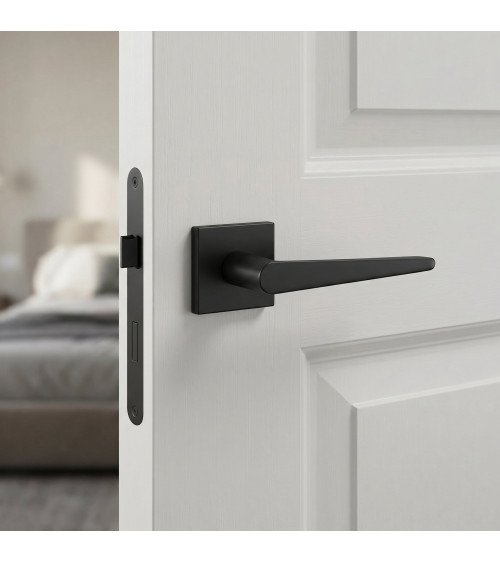 Maniglia per porta colore nero opaco ARNICA design