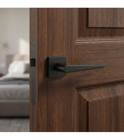 Maniglia per porta colore nero opaco ARNICA design