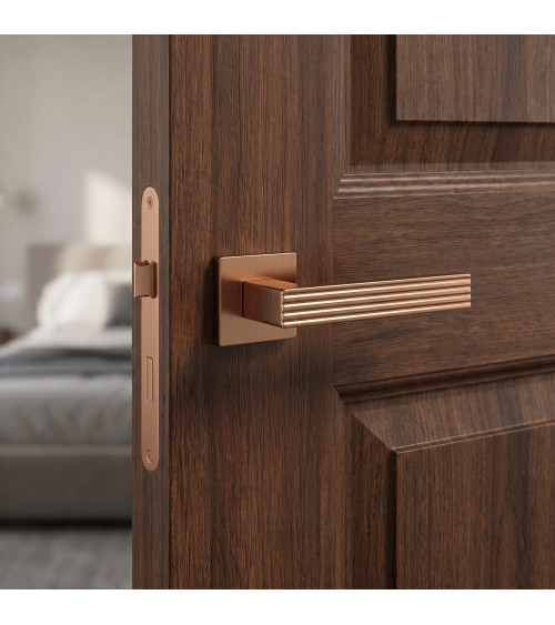 Maniglia per porta in rame Felice maniglia design
