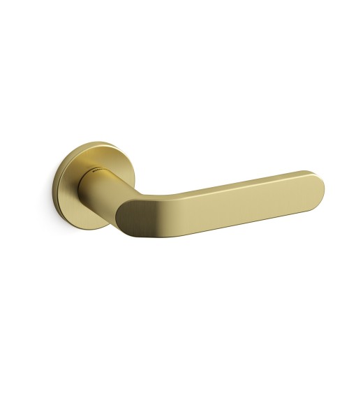 Maniglia per porta oro opaco Mandelli Callas maniglia design