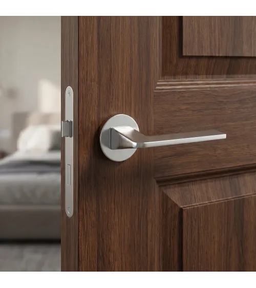 Maniglia per porta cromo spazzolato Vava maniglia design