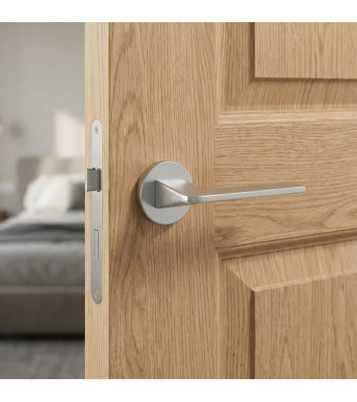 Maniglia per porta cromo spazzolato Vava maniglia design