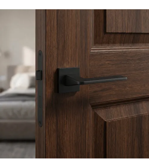 Maniglia per porta nera Vava ferramenta design