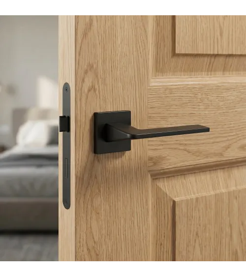 Maniglia per porta nera Vava ferramenta design
