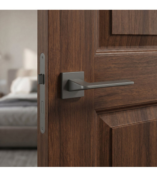 Maniglia per porta antracite Vava ferramenta design