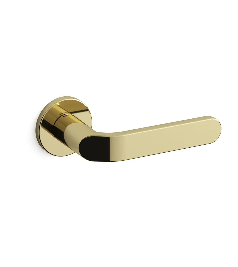 Maniglia porta oro lucido Mandelli Callas maniglia design