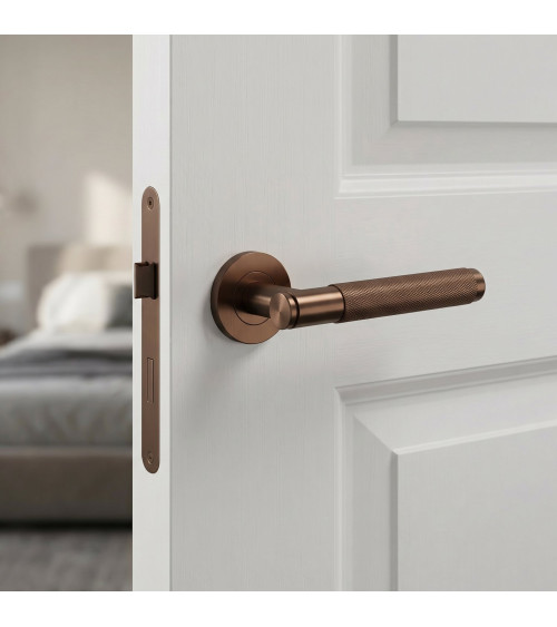 Maniglia per porta in rame OVAL 1741 design