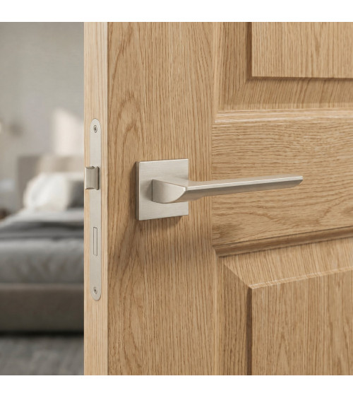 Maniglia per porta nichel satinato BIRA maniglia di design