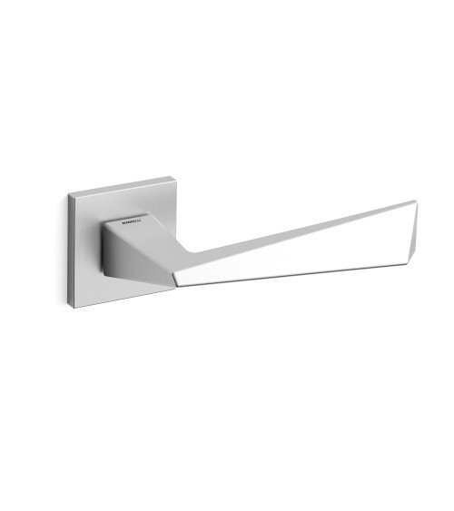 Maniglia per porta cromo satinato Mandelli Piramid design