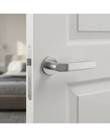 Maniglie per porta cromo satinato Mandelli Callas