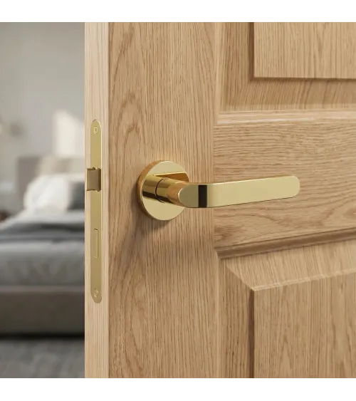 Maniglia per porta in ottone Mandelli Callas maniglia design colore 3