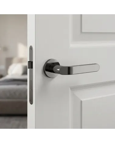 Maniglie da porta nichel nero Mandelli Callas