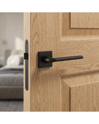 Maniglie per porta nere Scandi quadrate slim