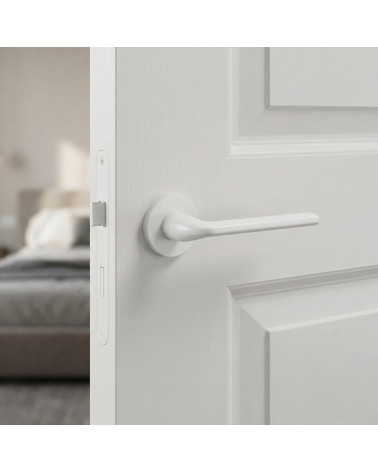 Maniglie per porta bianche Scandi rotonde slim
