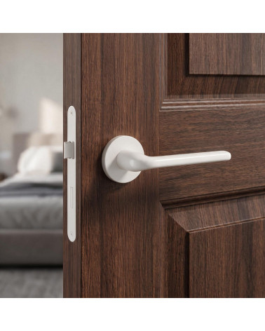 Maniglie per porta bianche Scandi rotonde slim