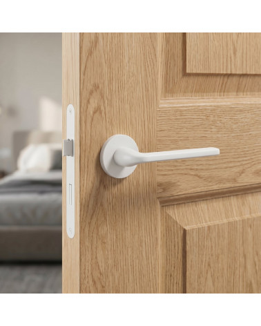 Maniglie per porta bianche Scandi rotonde slim