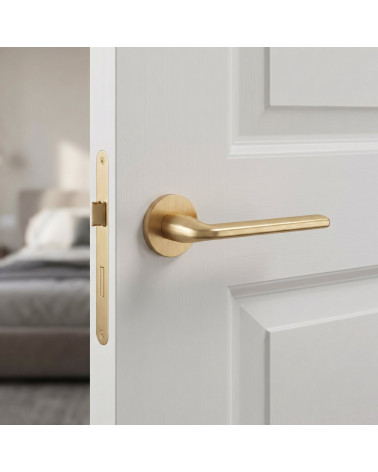 Maniglie per porta oro opaco Scandi rotonde slim