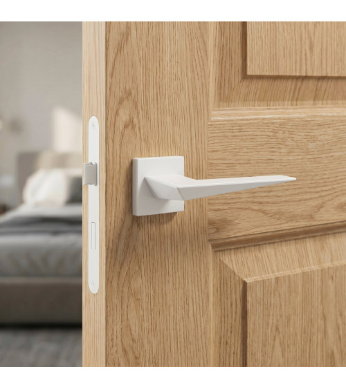 Maniglia per porta bianca Blade design