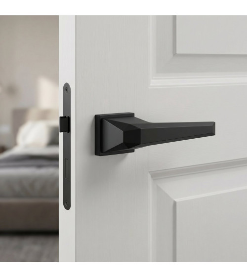 Maniglia porta nera Prisme design maniglia