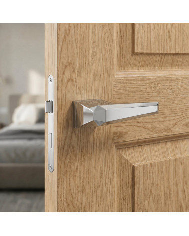 Maniglie per porta cromate lucide Prisme