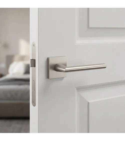 Maniglia per porta nichel satinato PRIMULA maniglia design