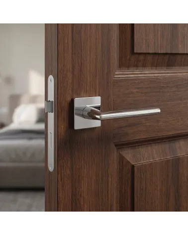 Maniglia per Porta in Cromo Lucido per un tocco di brillantezza - Modello PRIMULA