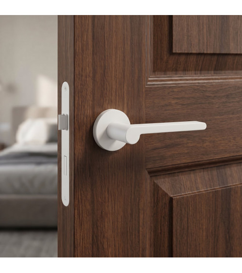 Maniglia per porta bianca Pandora design
