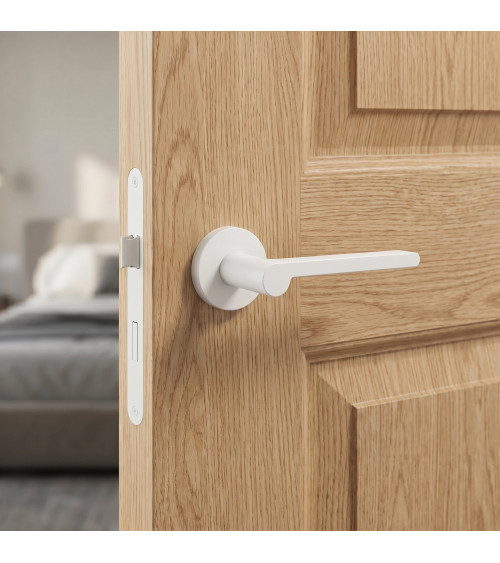 Maniglia per porta bianca Pandora design
