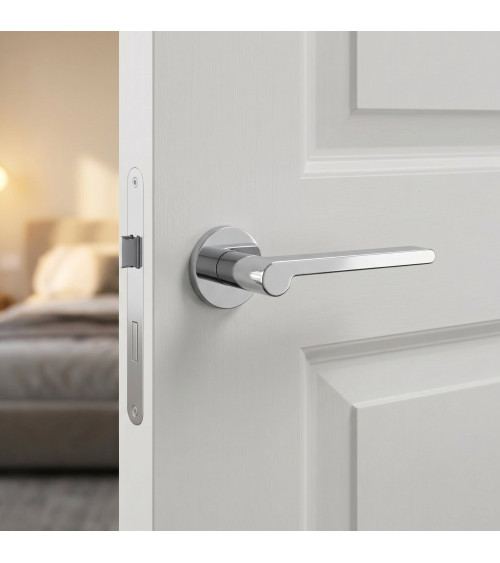 Maniglia per porta cromo lucido Pandora design