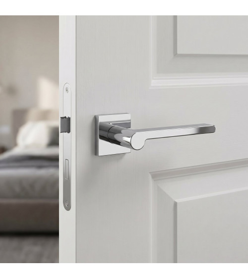 Maniglia per porta cromo lucido Pandora ferramenta design