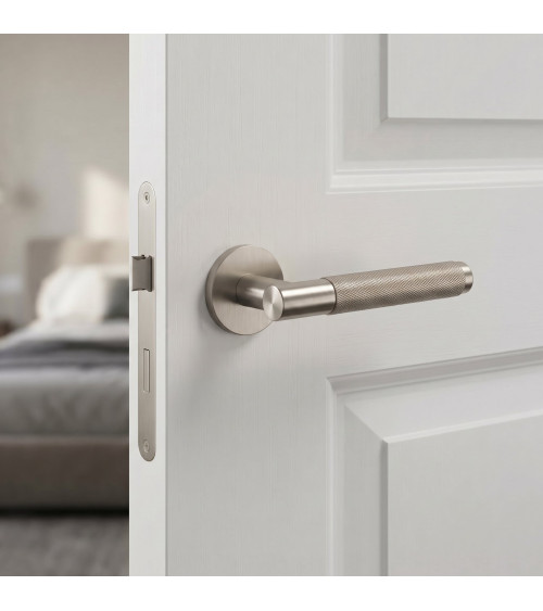 Maniglia per porta nichel satinato MOLINIA ferramenta design