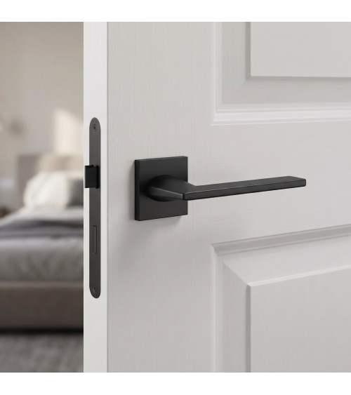 Maniglia per porta nera Harmony design