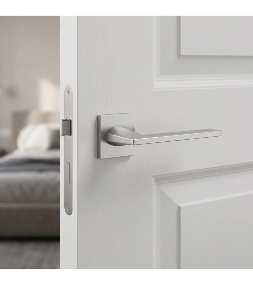 Maniglia per porta cromo satinato Harmony design