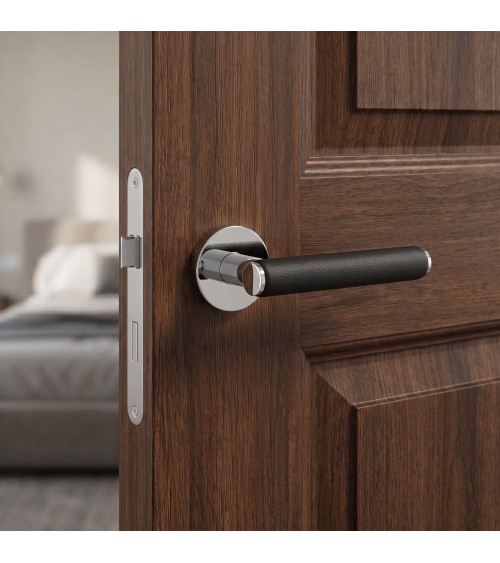 Maniglia per porta cromata lucida EGERIA design