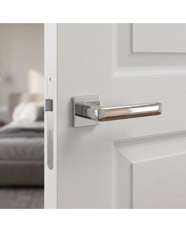 Maniglia per Porte su Placca Quadrata Senza Tempo - Modello STELLA