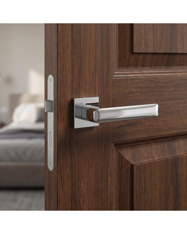 Maniglia per Porte su Placca Quadrata Senza Tempo - Modello STELLA