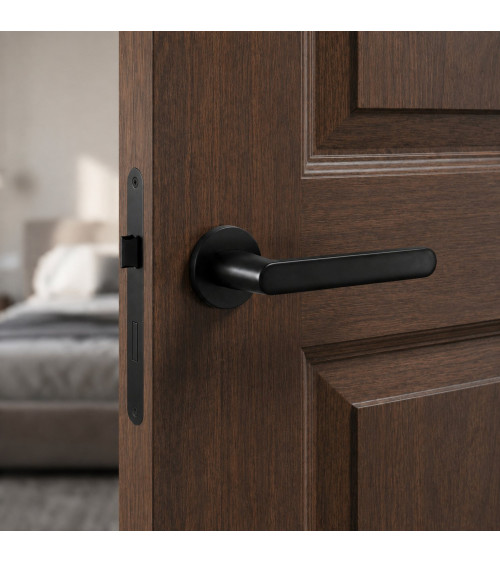 Maniglia porta nera Nesh ferramenta design