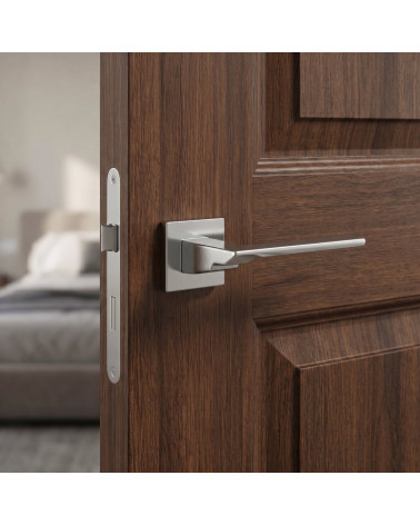 Maniglia per Porta Cromo Satinato Elegante e Sobria - Modello TENDER