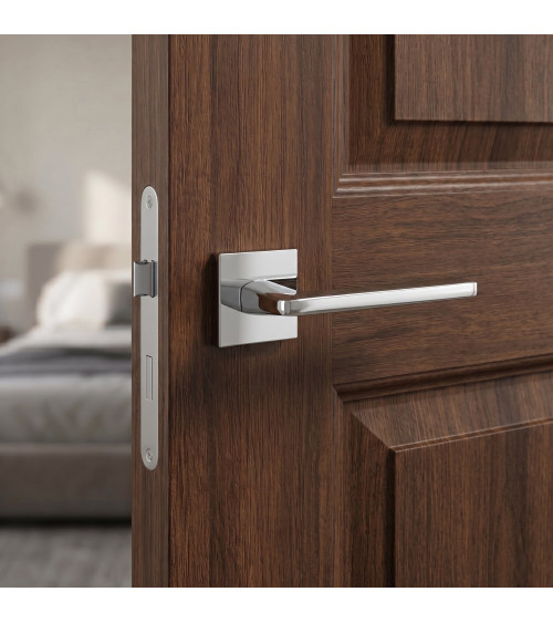 Maniglia per porta cromo lucido EURA maniglia design