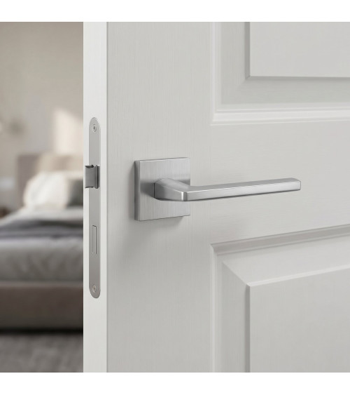Maniglia per porta cromo satinato EURA maniglia design