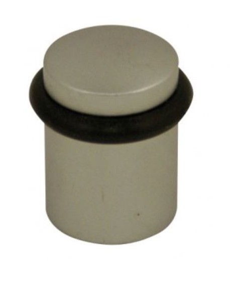 Fermaporta in zamak da avvitare nickel opaco - modello 822 - maniglia design