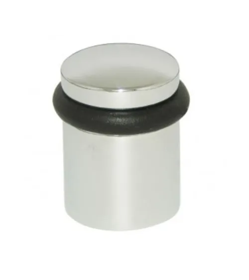 Fermaporta cromo lucido in zamak da avvitare - modello 822 - maniglia design