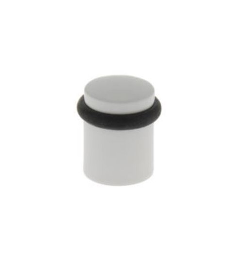 Fermaporta bianco in zamak da avvitare - modello 822 - maniglia design