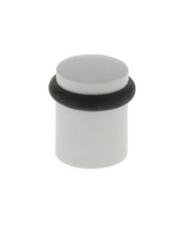 Fermaporta bianco in zamak da avvitare - modello 822 - maniglia design