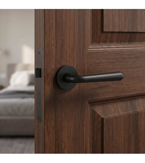 Maniglia per porta IRGA nera opaca maniglia design